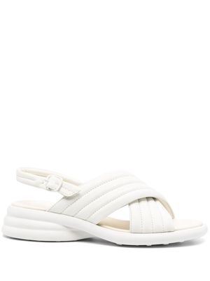 Camper Spiro padded leather sandals - White