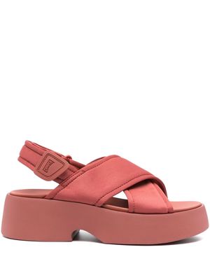 Camper Tasha platform sandals - Red