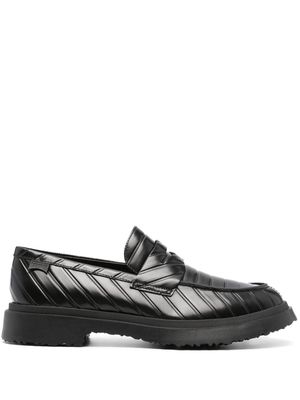 Camper Twins embossed leather loafers - Black
