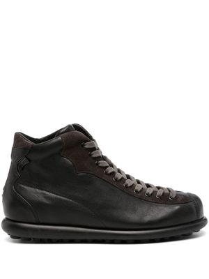 Camper vegetal-leather lace-up ankle boots - Black