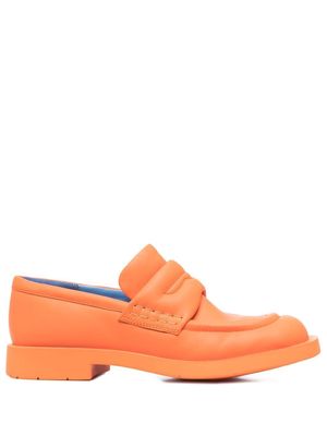 CamperLab 1978 square-toe leather loafers - Orange