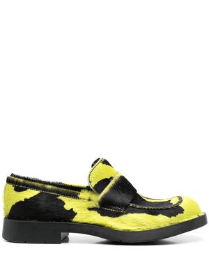 CamperLab animal-print leather loafers - Yellow