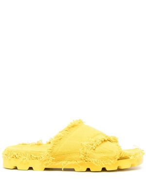 CamperLab Brutus frayed-edge sandals - Yellow