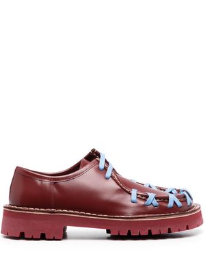 CamperLab lace-up leather Derby shoes - Red