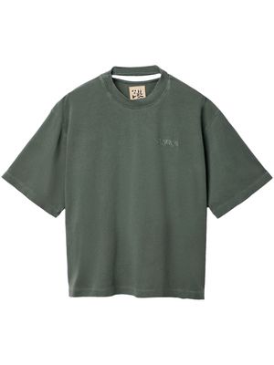 CamperLab logo-embroidered cotton T-shirt - Green