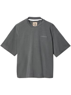 CamperLab logo-embroidered cotton T-shirt - Grey