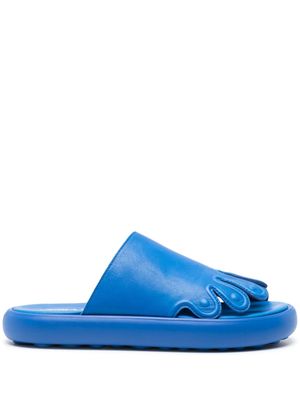 CamperLab Pelotas Flota toes-shaped leather slides - Blue