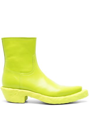 CamperLab Venga chunky-sole leather boots - Green