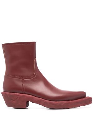 CamperLab Venga leather boots - Red