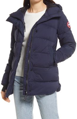 Canada Goose Alliston Packable 750 Fill Power Down Jacket in Atlantic Navy-Bleu Mar Atlanic