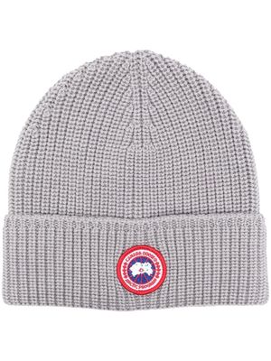 Canada Goose Arctic Disc knitted wool beanie - 961 mist grey