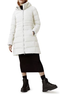 Canada Goose Aurora Hooded 750 Fill Power Down Parka in North Star White