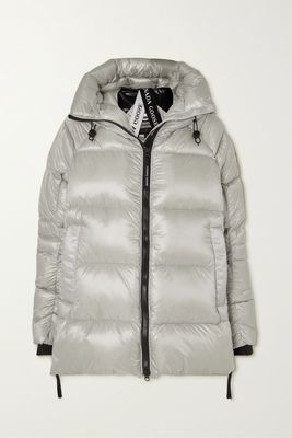 Canada Goose - Cypress Hooded Quilted Recycled Shell Down Jacket - Silver