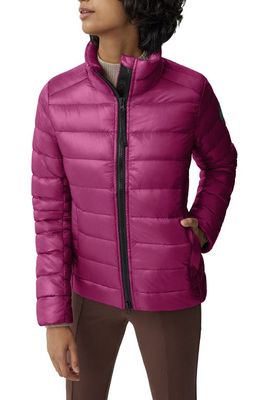 Canada Goose Cypress Packable 750 Fill Power Down Puffer Jacket in City Magenta-Ville Magenta