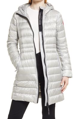 Canada Goose Cypress Packable Hooded 750-Fill-Power Down Puffer Coat in Silverbirch