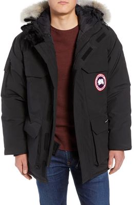 Canada Goose Expedition Down Parka with Genuine Coyote Fur Trim in Black