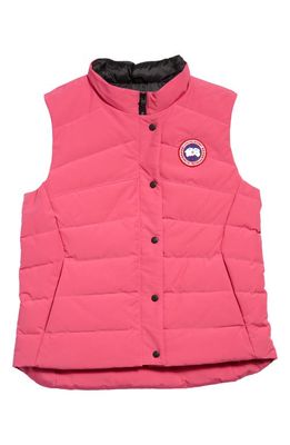 Canada Goose Freestyle Water Resistant 625 Fill Power Down Vest in Summit Pink - Rose Sommet