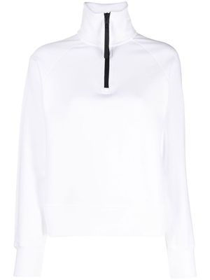 Canada Goose half-zip logo-patch sweatshirt - White