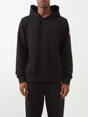 Canada Goose - Huron Organic-cotton Jersey Hooded Sweatshirt - Mens - Black