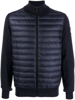 Canada Goose Hybridge padded-panel zipped jacket - Blue