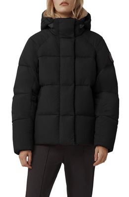 Canada Goose Junction Wind & Water Resistant 750 Fill Power Down Parka in Black - Noir