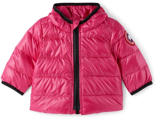 Canada Goose Kids Baby Pink Down Crofton Jacket