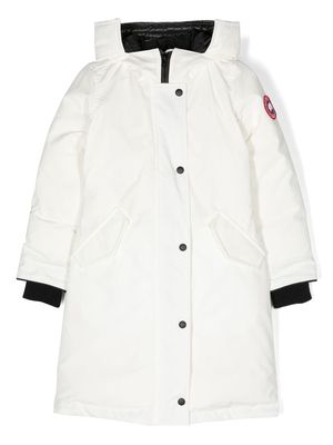 Canada Goose Kids Brittania water-repellent padded coat - White