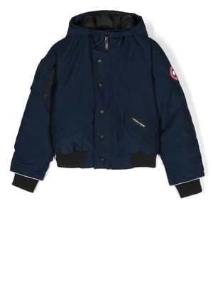 Canada Goose Kids contrast-trim hooded jacket - Blue