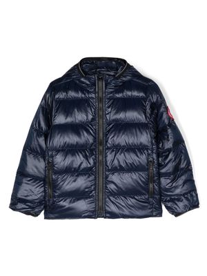 Canada Goose Kids Crofton hooded puffer jacket - Blue