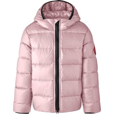 Canada Goose Kids' Crofton Water Repellent 750 Fill Power Down Recycled Nylon Puffer Jacket in Pink Lemonade