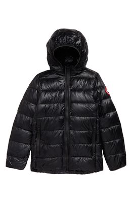 Canada Goose Kids' Crofton Water Resistant Quilted 750 Fill Power Down Jacket in Black - Noir