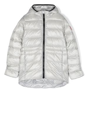 Canada Goose Kids Cypress hooded puffer jacket - Silver