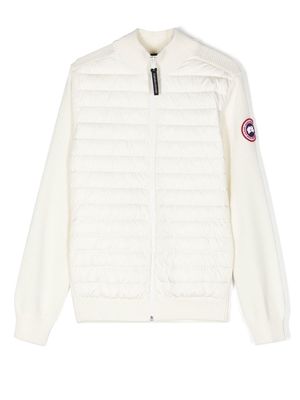 Canada Goose Kids down-feather bomber jacket - Neutrals