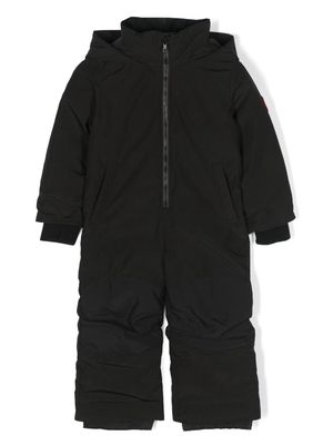 Canada Goose Kids logo-patch hooded tracksuit - Black