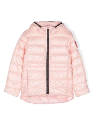 Canada Goose Kids logo-patch padded-design jacket - Pink