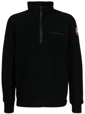 Canada Goose Lawson logo-print fleece sweatshirt - Black