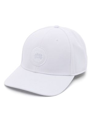 Canada Goose logo-patch curved-peak cap - White