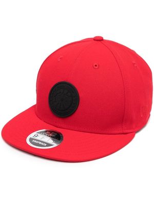 Canada Goose logo-patch detail baseball cap - Red