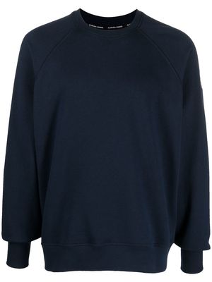 Canada Goose logo-patch detail sweatshirt - Blue