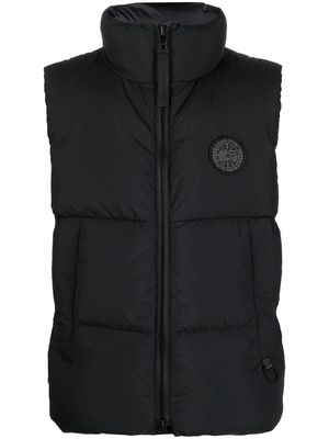 Canada Goose logo-patch down-feather gilet - Black