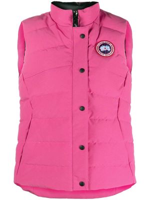 Canada Goose logo-patch down-feather gilet - Pink