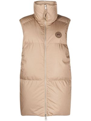Canada Goose logo-patch padded cotton gilet - Neutrals