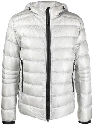 Canada Goose logo-patch padded jacket - Silver