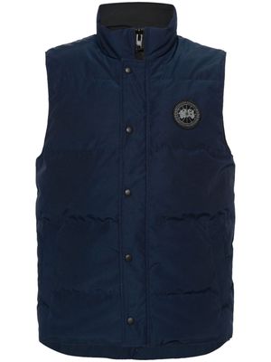 Canada Goose logo-patch quilted gilet - Blue