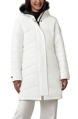 Canada Goose Lorette Water Resistant 625 Fill Power Down Parka in North Star White