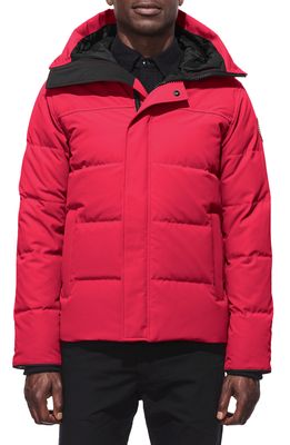 Canada Goose 'MacMillan' Slim Fit Hooded Parka in Red