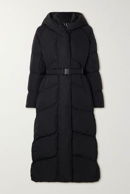 Canada Goose - Marlow Hooded Belted Quilted Ventera Down Parka - Black