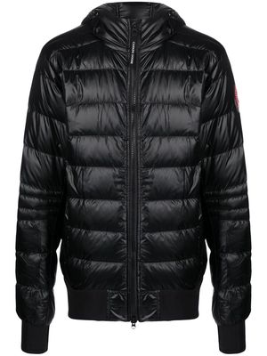 Canada Goose patent finish padded jacket - Black