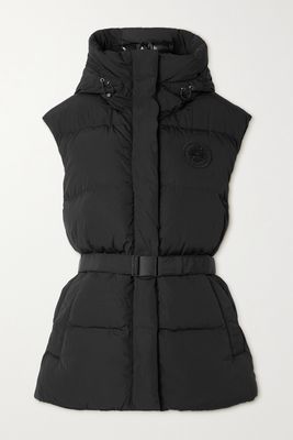 Canada Goose - Rayla Hooded Belted Quilted Enduraluxe Down Vest - Black