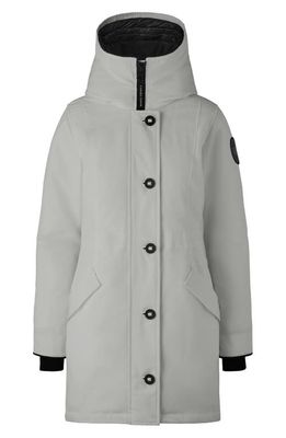 Canada Goose Rossclair Water Resistant 625 Fill Power Down Parka in Silverbirch - Bouleau Argente